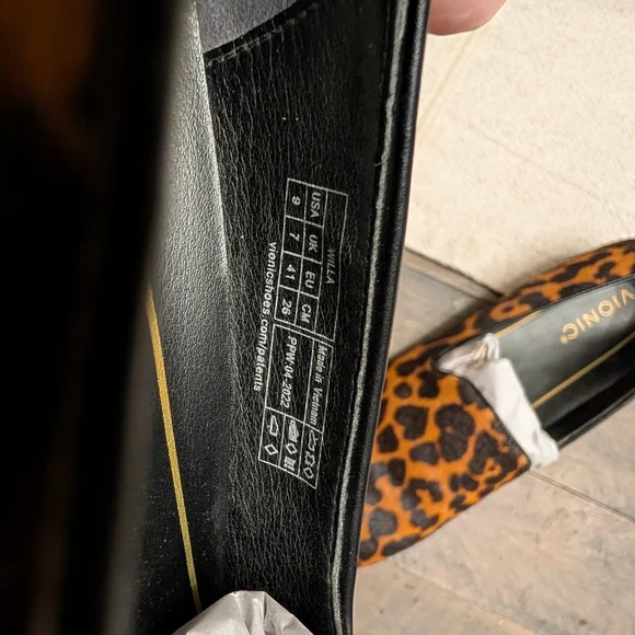 Vionic Leopard Print Loafers - Picture 3 of 3